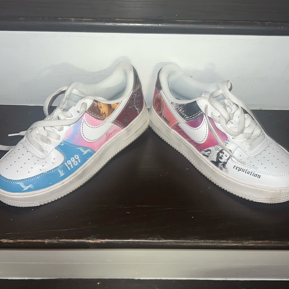 Custom Taylor Swift eras sneakers.  Worn once. #erastour #taylorswift #concert